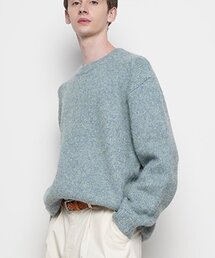 THE-ABON（エイボン）の「メンデイクラシックウールミックスラウンドニットミント（ニット/セーター）」