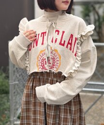 w closet | カレッジスウェットボレロ(Tシャツ/カットソー)