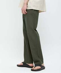 PEPPERSEASONING（ペッパーシーズニング）の「コットンリネンライクロングワイドバンディングパンツ[カーキ]（その他パンツ）」