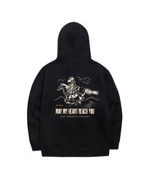 OHP x GOODD Bスケッチシリーズ NO.2 起毛フードパーカー