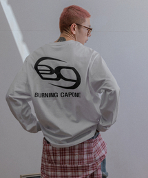 BURNING CAPONE（バーニングカポネ）の「BCシンボルロゴロングスリーブホワイト（Tシャツ/カットソー）」