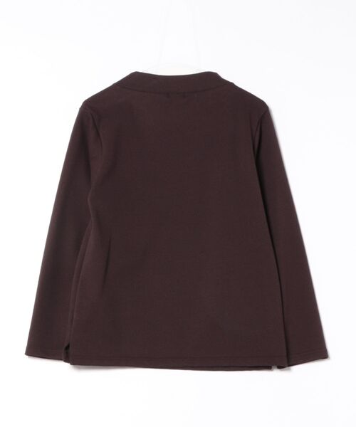 ZUCCa（ズッカ）の「BOUCLE JERSEY / カットソー / P（Tシャツ/カットソー・レディース・オフホワイト/ブラウン/ブラック・M size）」の6枚目の写真