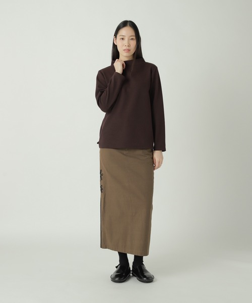 ZUCCa（ズッカ）の「BOUCLE JERSEY / カットソー / P（Tシャツ/カットソー・レディース・オフホワイト/ブラウン/ブラック・M size）」の11枚目の写真