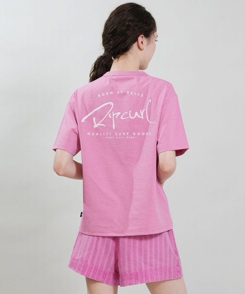 rip curl(リップカール)の「RIP CURL/リップカール WIDE FIT TEE UVケアラッシュガード RCL6S-4304(Tシャツ/カットソー・レディース・ピンク/モスグリーン/ホワイト/ブラック・L/M)」の4枚目の写真
