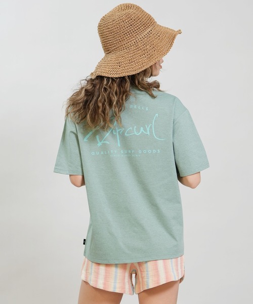 rip curl(リップカール)の「RIP CURL/リップカール WIDE FIT TEE UVケアラッシュガード RCL6S-4304(Tシャツ/カットソー・レディース・ピンク/モスグリーン/ホワイト/ブラック・L/M)」の3枚目の写真