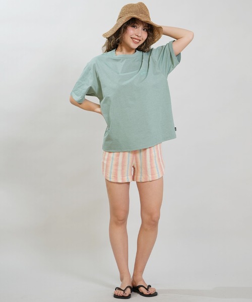 rip curl(リップカール)の「RIP CURL/リップカール WIDE FIT TEE UVケアラッシュガード RCL6S-4304(Tシャツ/カットソー・レディース・ピンク/モスグリーン/ホワイト/ブラック・L/M)」の15枚目の写真