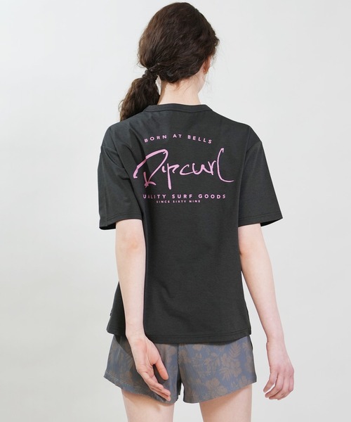 rip curl(リップカール)の「RIP CURL/リップカール WIDE FIT TEE UVケアラッシュガード RCL6S-4304(Tシャツ/カットソー・レディース・ピンク/モスグリーン/ホワイト/ブラック・L/M)」の10枚目の写真