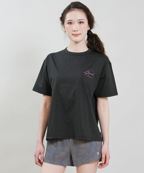 rip curl(リップカール)の「RIP CURL/リップカール WIDE FIT TEE UVケアラッシュガード RCL6S-4304(Tシャツ/カットソー・レディース・ピンク/モスグリーン/ホワイト/ブラック・L/M)」の9枚目の写真