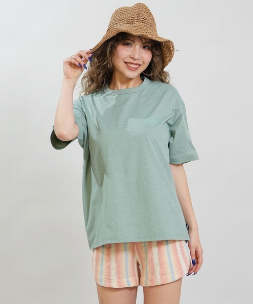 rip curl(リップカール)の「RIP CURL/リップカール WIDE FIT TEE UVケアラッシュガード RCL6S-4304(Tシャツ/カットソー・レディース・ピンク/モスグリーン/ホワイト/ブラック・L/M)」の13枚目の写真