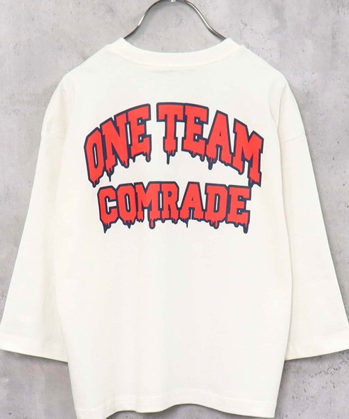 ZI-ON（ジーオン）の「キッズ オーバーサイズ 9分袖ロンT（スウェット・キッズ・ホワイト系その他4/チャコールグレー/ブラック系その他/ベージュ/ダークグリーン/ホワイト系その他3/ホワイト系その他/グレー系その他/ブラック/オフホワイト/ホワイト系その他2・130cm/140cm/120cm/110cm/160cm/150cm/130）」の5枚目の写真