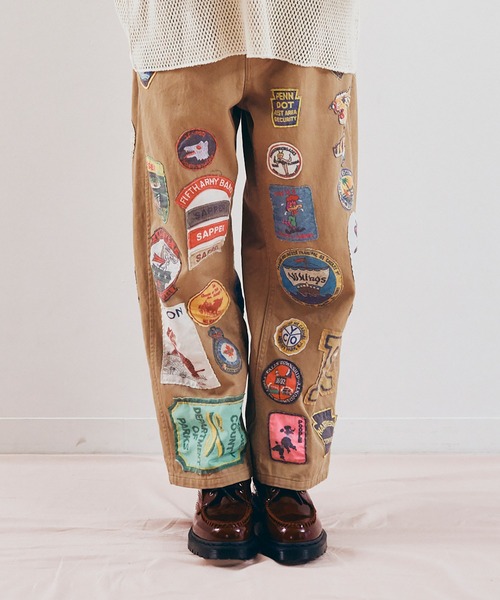 R4441 マルチパッチワイドパンツ