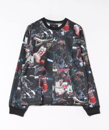 JORDAN BRAND M J FLT AOP LS JRSY ロングスリーブ IF1831 010BLACK/WHITE