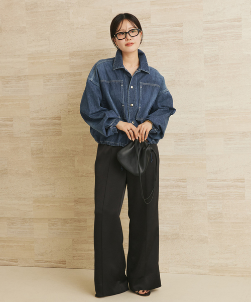 plage（プラージュ）の「JOHNBULL / ジョンブル 別注 ブルゾン（デニムジャケット・レディース・ネイビー/ホワイト・FREE）」の5枚目の写真