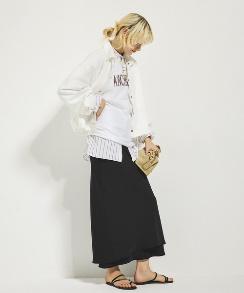 plage（プラージュ）の「JOHNBULL / ジョンブル 別注 ブルゾン（デニムジャケット・レディース・ネイビー/ホワイト・FREE）」の6枚目の写真