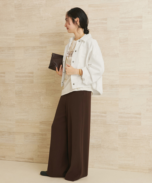 plage（プラージュ）の「JOHNBULL / ジョンブル 別注 ブルゾン（デニムジャケット・レディース・ネイビー/ホワイト・FREE）」の8枚目の写真