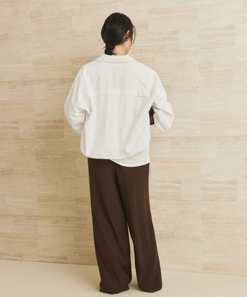 plage（プラージュ）の「JOHNBULL / ジョンブル 別注 ブルゾン（デニムジャケット・レディース・ネイビー/ホワイト・FREE）」の9枚目の写真