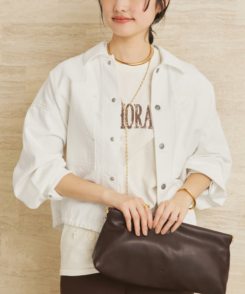 plage（プラージュ）の「JOHNBULL / ジョンブル 別注 ブルゾン（デニムジャケット・レディース・ネイビー/ホワイト・FREE）」の11枚目の写真