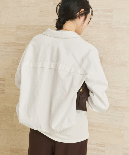 plage（プラージュ）の「JOHNBULL / ジョンブル 別注 ブルゾン（デニムジャケット・レディース・ネイビー/ホワイト・FREE）」の14枚目の写真