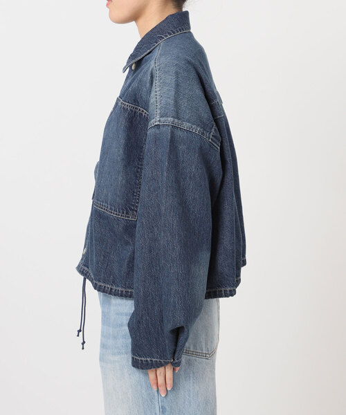 plage（プラージュ）の「JOHNBULL / ジョンブル 別注 ブルゾン（デニムジャケット・レディース・ネイビー/ホワイト・FREE）」の7枚目の写真