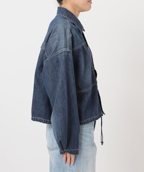 plage（プラージュ）の「JOHNBULL / ジョンブル 別注 ブルゾン（デニムジャケット・レディース・ネイビー/ホワイト・FREE）」の9枚目の写真