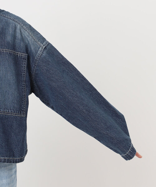 plage（プラージュ）の「JOHNBULL / ジョンブル 別注 ブルゾン（デニムジャケット・レディース・ネイビー/ホワイト・FREE）」の10枚目の写真