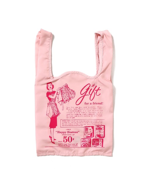 FRUIT OF THE LOOM(フルーツオブザルーム)の「VINTAGE Kellogg's shopping bag / ケロッグコラボ レトロデザイン ショッピングバッグ(エコバッグ/サブバッグ・メンズ・ホワイト/ピンク/オフホワイト/ブルー・FREE)」の4枚目の写真