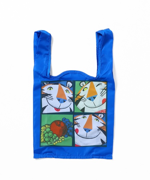 FRUIT OF THE LOOM(フルーツオブザルーム)の「VINTAGE Kellogg's shopping bag / ケロッグコラボ レトロデザイン ショッピングバッグ(エコバッグ/サブバッグ・メンズ・ホワイト/ピンク/オフホワイト/ブルー・FREE)」の3枚目の写真