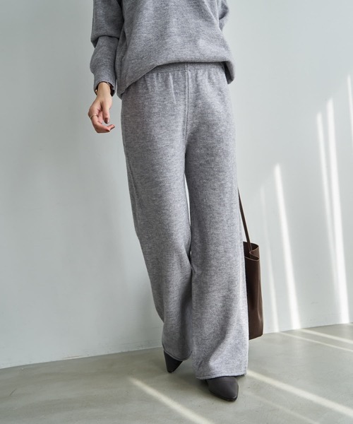 STYLE DELI(スタイルデリ)の「滑らかもっちりスキッパーニットセットアップ(ニット/セーター・レディース・グレー/ブラック/ホワイト系・FREE)」の10枚目の写真