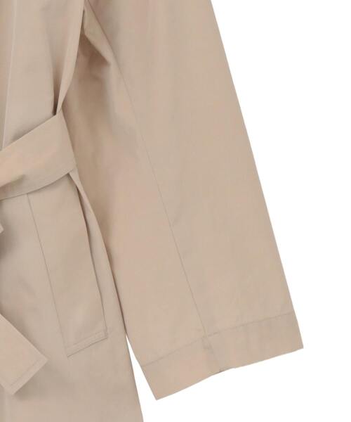 martinique（マルティニーク）の「【l’heritage martinique/レリタージュ マルティニーク】テクニカルコットンタフタステンカラーコート（ステンカラーコート・レディース・ライトベージュ/グリーン系その他・FREE）」の6枚目の写真