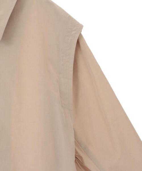 martinique（マルティニーク）の「【l’heritage martinique/レリタージュ マルティニーク】テクニカルコットンタフタステンカラーコート（ステンカラーコート・レディース・ライトベージュ/グリーン系その他・FREE）」の8枚目の写真