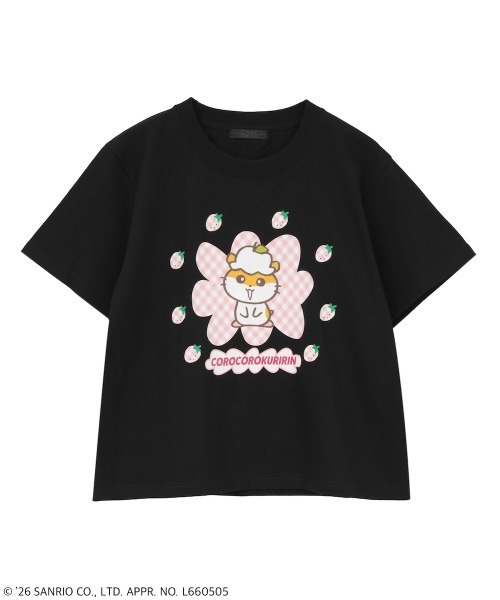 Candy Stripper（キャンディストリッパー）の「【COROCOROKURIRIN】STRAWBERRY TEE（Tシャツ/カットソー・レディース・ブラック/ライトブルー/オフホワイト・FREE）」の2枚目の写真
