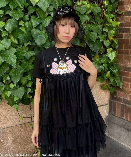 Candy Stripper（キャンディストリッパー）の「【COROCOROKURIRIN】STRAWBERRY TEE（Tシャツ/カットソー・レディース・ブラック/ライトブルー/オフホワイト・FREE）」の20枚目の写真