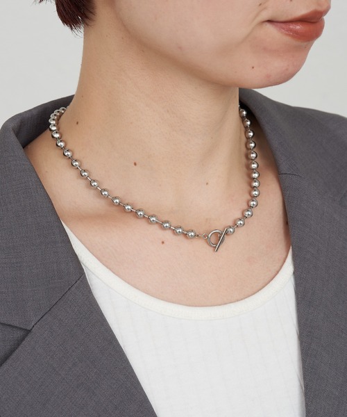 CIAOPANIC TYPY(チャオパニックティピー)の「lilステンレスボールチェーンネックレス(ネックレス・レディース・ゴールド/シルバー・ONE SIZE)」の10枚目の写真