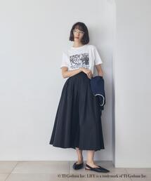 NAVYNAVY（ネイビーネイビー）の「【365ユーティリティー】タフタタックミディスカート（スカート）」