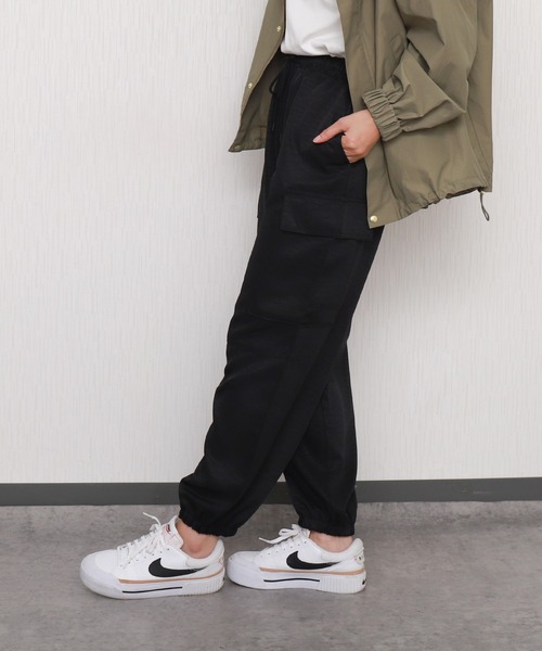 libelle more(リベル モア)の「ヴィンテージツイルカーゴパンツ(カーゴパンツ・レディース・ミント/チャコールグレー/ブラック/アイボリー/グレイッシュベージュ・M/L)」の18枚目の写真