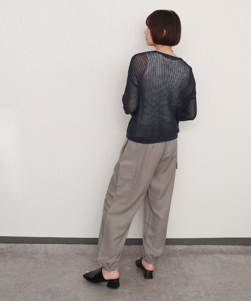 libelle more(リベル モア)の「ヴィンテージツイルカーゴパンツ(カーゴパンツ・レディース・ミント/チャコールグレー/ブラック/アイボリー/グレイッシュベージュ・M/L)」の22枚目の写真
