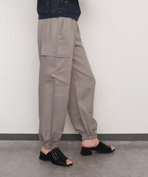 カーゴパンツ（ベージュ系・ウエストゴム・紐）ファッション通販