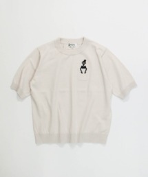 STUDIO PICONE（スタジオピッコーネ）の「コットン混picolady半袖ニット（ニット/セーター）」