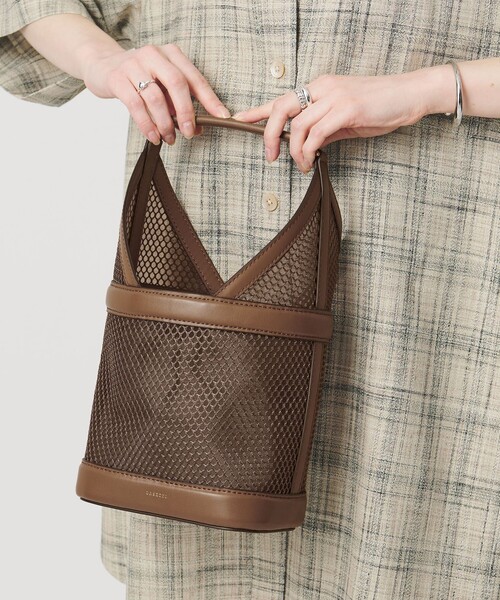 ORSETTO（オルセット）の「＜ORSETTO＞LUME TULE バッグ（ハンドバッグ・レディース・ブラック/ブラウン系・FREE）」の2枚目の写真