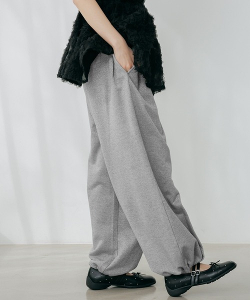 Heather（ヘザー）の「UV裏毛ワイドパンツ　656679（スウェットパンツ・レディース・グレー系その他/ピンク/スミクロ・FREE）」の5枚目の写真