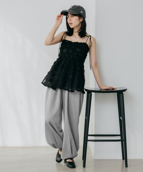 Heather（ヘザー）の「UV裏毛ワイドパンツ　656679（スウェットパンツ・レディース・グレー系その他/ピンク/スミクロ・FREE）」の8枚目の写真