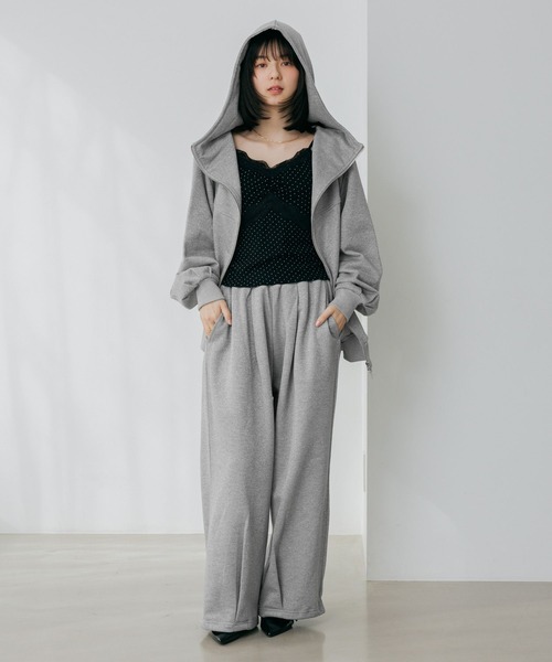 Heather（ヘザー）の「UV裏毛ワイドパンツ　656679（スウェットパンツ・レディース・グレー系その他/ピンク/スミクロ・FREE）」の9枚目の写真