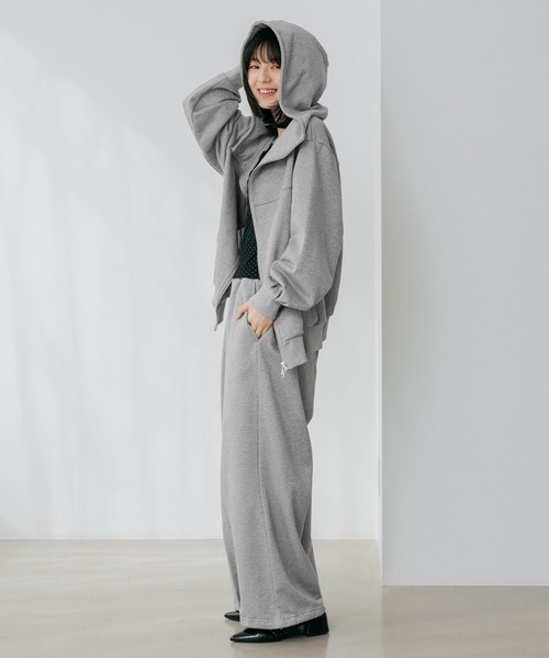 Heather（ヘザー）の「UV裏毛ワイドパンツ　656679（スウェットパンツ・レディース・グレー系その他/ピンク/スミクロ・FREE）」の10枚目の写真