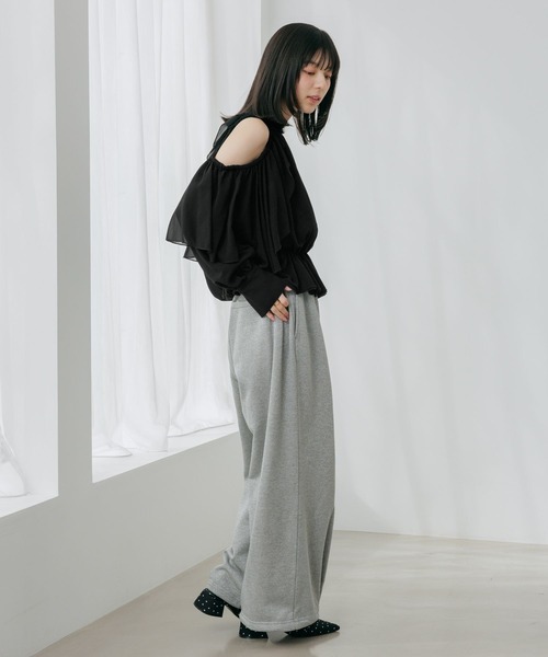 Heather（ヘザー）の「UV裏毛ワイドパンツ　656679（スウェットパンツ・レディース・グレー系その他/ピンク/スミクロ・FREE）」の15枚目の写真