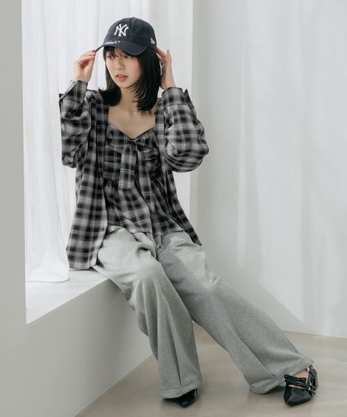 Heather（ヘザー）の「UV裏毛ワイドパンツ　656679（スウェットパンツ・レディース・グレー系その他/ピンク/スミクロ・FREE）」の17枚目の写真