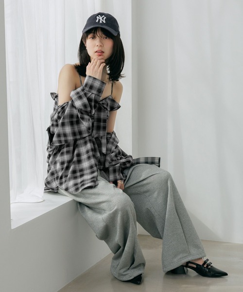 Heather（ヘザー）の「UV裏毛ワイドパンツ　656679（スウェットパンツ・レディース・グレー系その他/ピンク/スミクロ・FREE）」の18枚目の写真