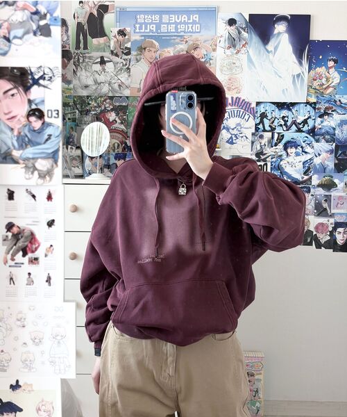 HAVISM（ヘビズム）の「FLOWER APLIQUE RAGLAN SWEATSHIRT(NAVY)（スウェット・レディース・その他・ONE SIZE）」の7枚目の写真