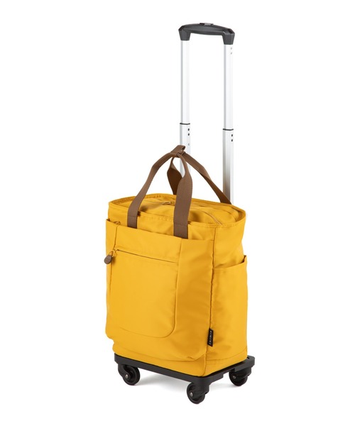 ACE(エース)の「RIMINI/リミニ サト キャリーバッグ 24L 機内持込 お買い物カート 65441(スーツケース/キャリーバッグ・レディース・ネイビー/ブラック/イエロー/ブラウン・FREE)」の4枚目の写真