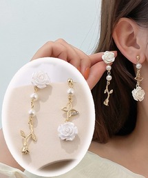 ピアス レディース パール 揺れる ロングピアス