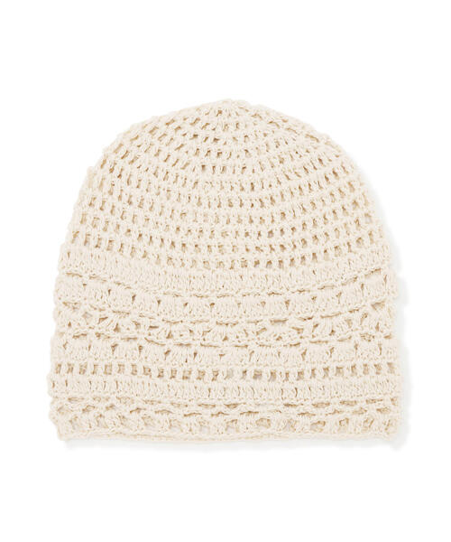 FREE'S MART（フリーズマート）の「編みワッチ（ニットキャップ/ビーニー・レディース・ブラック/ホワイト・ﾌﾘ-）」の6枚目の写真